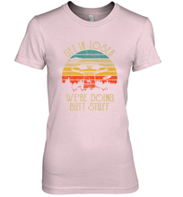 Load image into Gallery viewer, Retro Vintage Get In Loser We're Doing Butt Stuff Alien UFO Women's Premium T-Shirt
