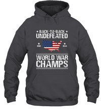 Load image into Gallery viewer, Back To Back Undefeated World War Champs Gift Hooded Sweatshirt
