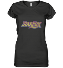 Load image into Gallery viewer, Star fox Vintage Distressed Game Logo Women's V-Neck T-Shirt

