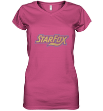 Load image into Gallery viewer, Star fox Vintage Distressed Game Logo Women's V-Neck T-Shirt
