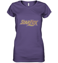 Load image into Gallery viewer, Star fox Vintage Distressed Game Logo Women's V-Neck T-Shirt
