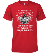 Load image into Gallery viewer, Forget glass slippers this princess wears biker boots Men's Premium T-Shirt
