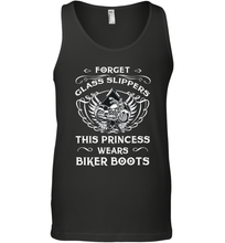 Load image into Gallery viewer, Forget glass slippers this princess wears biker boots Men's Tank Top
