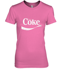 Load image into Gallery viewer, Coca Cola Vintage Enjoy Coke White Logo Women's Premium T-Shirt
