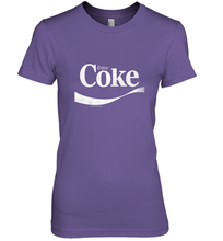 Load image into Gallery viewer, Coca Cola Vintage Enjoy Coke White Logo Women's Premium T-Shirt
