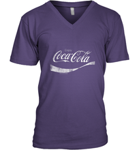 Load image into Gallery viewer, Coca Cola Vintage White Enjoy Logo Men's V-Neck
