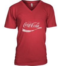 Load image into Gallery viewer, Coca Cola Vintage White Enjoy Logo Men's V-Neck
