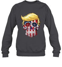 Load image into Gallery viewer, Trump sugar skull Crewneck Sweatshirt
