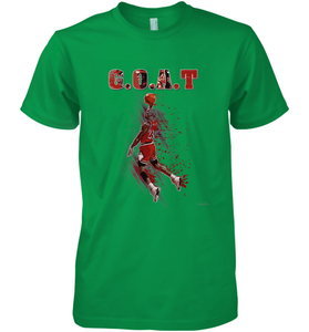 Basketball  Chicago Jordan G.O.A.T. Dunk Men's Premium T-Shirt