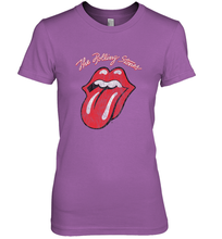 Load image into Gallery viewer, Mens The Rolling Stones Script Tongue Logo Women's Premium T-Shirt
