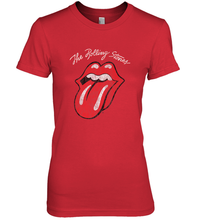 Load image into Gallery viewer, Mens The Rolling Stones Script Tongue Logo Women's Premium T-Shirt
