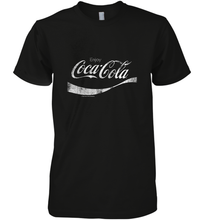 Load image into Gallery viewer, Coca Cola Vintage White Enjoy Logo Men's Premium T-Shirt
