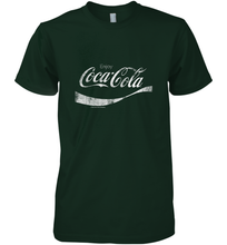 Load image into Gallery viewer, Coca Cola Vintage White Enjoy Logo Men's Premium T-Shirt
