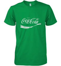 Load image into Gallery viewer, Coca Cola Vintage White Enjoy Logo Men's Premium T-Shirt
