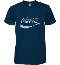 Load image into Gallery viewer, Coca Cola Vintage White Enjoy Logo Men's Premium T-Shirt
