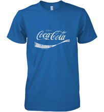 Load image into Gallery viewer, Coca Cola Vintage White Enjoy Logo Men's Premium T-Shirt
