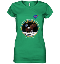 Load image into Gallery viewer, NASA Apollo 11 Moon Landing Women's V-Neck T-Shirt

