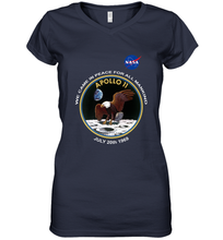 Load image into Gallery viewer, NASA Apollo 11 Moon Landing Women's V-Neck T-Shirt
