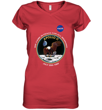 Load image into Gallery viewer, NASA Apollo 11 Moon Landing Women's V-Neck T-Shirt
