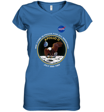 Load image into Gallery viewer, NASA Apollo 11 Moon Landing Women's V-Neck T-Shirt

