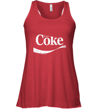 Load image into Gallery viewer, Coca Cola Vintage Enjoy Coke White Logo Women's Racerback Tank
