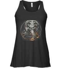 Load image into Gallery viewer, Cobra Kai Rusted Steel Snake Logo Women&#39;s Racerback Tank
