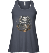 Load image into Gallery viewer, Cobra Kai Rusted Steel Snake Logo Women&#39;s Racerback Tank
