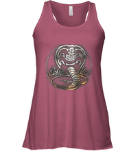 Load image into Gallery viewer, Cobra Kai Rusted Steel Snake Logo Women&#39;s Racerback Tank
