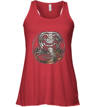 Load image into Gallery viewer, Cobra Kai Rusted Steel Snake Logo Women&#39;s Racerback Tank
