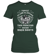 Load image into Gallery viewer, Forget glass slippers this princess wears biker boots Women's T-Shirt
