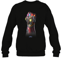 Load image into Gallery viewer, Marvel Avengers Endgame Infinity Stone Gauntlet Color Logo Crewneck Sweatshirt
