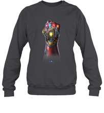 Load image into Gallery viewer, Marvel Avengers Endgame Infinity Stone Gauntlet Color Logo Crewneck Sweatshirt
