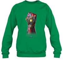 Load image into Gallery viewer, Marvel Avengers Endgame Infinity Stone Gauntlet Color Logo Crewneck Sweatshirt
