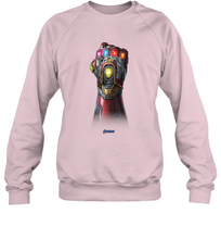 Load image into Gallery viewer, Marvel Avengers Endgame Infinity Stone Gauntlet Color Logo Crewneck Sweatshirt
