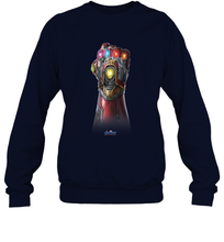 Load image into Gallery viewer, Marvel Avengers Endgame Infinity Stone Gauntlet Color Logo Crewneck Sweatshirt

