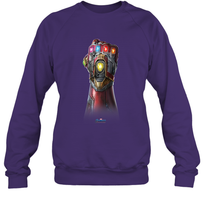 Load image into Gallery viewer, Marvel Avengers Endgame Infinity Stone Gauntlet Color Logo Crewneck Sweatshirt
