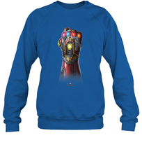 Load image into Gallery viewer, Marvel Avengers Endgame Infinity Stone Gauntlet Color Logo Crewneck Sweatshirt
