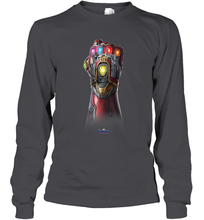 Load image into Gallery viewer, Marvel Avengers Endgame Infinity Stone Gauntlet Color Logo Long Sleeve T-Shirt
