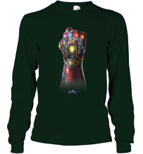 Load image into Gallery viewer, Marvel Avengers Endgame Infinity Stone Gauntlet Color Logo Long Sleeve T-Shirt
