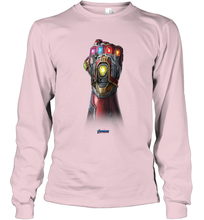 Load image into Gallery viewer, Marvel Avengers Endgame Infinity Stone Gauntlet Color Logo Long Sleeve T-Shirt
