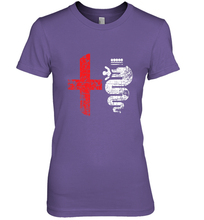 Load image into Gallery viewer, Alfa Car Drivers Stylish Grunge Logo Women's Premium T-Shirt
