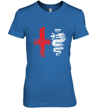 Load image into Gallery viewer, Alfa Car Drivers Stylish Grunge Logo Women's Premium T-Shirt
