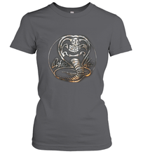 Load image into Gallery viewer, Cobra Kai Rusted Steel Snake Logo Women&#39;s T-Shirt
