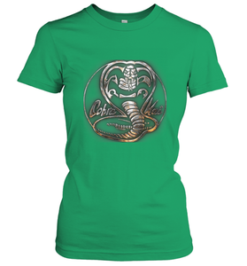 Cobra Kai Rusted Steel Snake Logo Women's T-Shirt