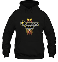 Load image into Gallery viewer, Star Trek DS9 Quark's Bar Vintage Logo Hooded Sweatshirt
