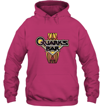 Load image into Gallery viewer, Star Trek DS9 Quark's Bar Vintage Logo Hooded Sweatshirt
