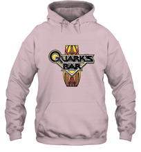 Load image into Gallery viewer, Star Trek DS9 Quark's Bar Vintage Logo Hooded Sweatshirt
