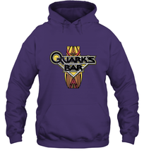Load image into Gallery viewer, Star Trek DS9 Quark's Bar Vintage Logo Hooded Sweatshirt

