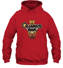 Load image into Gallery viewer, Star Trek DS9 Quark's Bar Vintage Logo Hooded Sweatshirt
