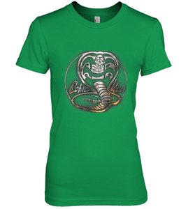 Cobra Kai Rusted Steel Snake Logo Women's Premium T-Shirt